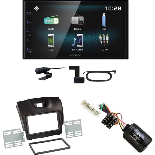 Kenwood DMX-125DAB USB Bluetooth MP3 DAB+ Einbauset für Isuzu D-Max 2