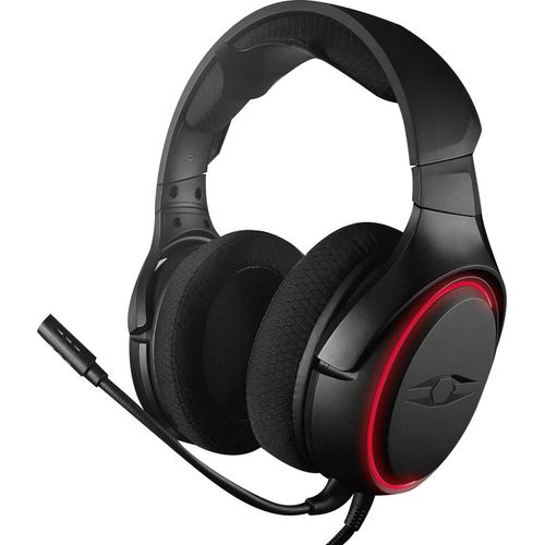 LIBERTY GAMER Gaming-Headset, virtueller 7.1-Surround-Sound/50-mm-Treibereinheit/unabhängige USB-Soundkarte/4 Soundeffektmodi/RGB-Lichteffekt, schwarz