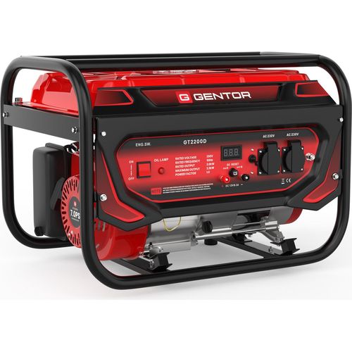 Stromerzeuger 4-Takt 7 PS 2200 Watt Generator Notstromaggregat Benzin Strom Aggregat Stromgenerator