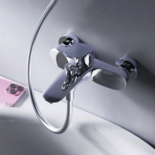 AM.PM Badewannenarmatur Wannenarmatur Chrom Einhebelmischer Wandmontage Bad Messing Badewannen Armaturen