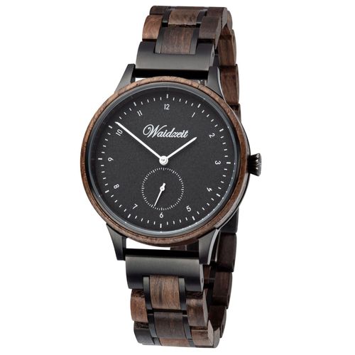 Waidzeit EW02 Mystic White Herren Uhr Herrenuhr Holz braun