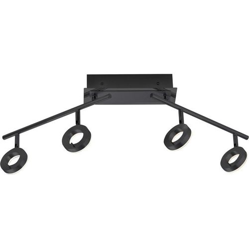 LED-Strahler - Anthrazit - Weiß - Acryl - Stahl - 4-flammig - B 94 cm