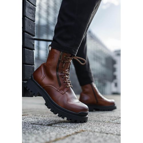 Lammfell Straßenschuhe Modell 378A Braun - Schuhgröße: EUR 45