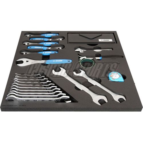 Unior SET2-2600D-US Werkzeugset, 21-tlg., SOS-Modul breit, 562x570mm, red