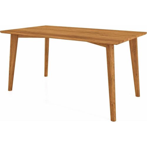 Esstisch Gerg aus Wildeiche massiv 100x200x77 cm mit Holzbeinen