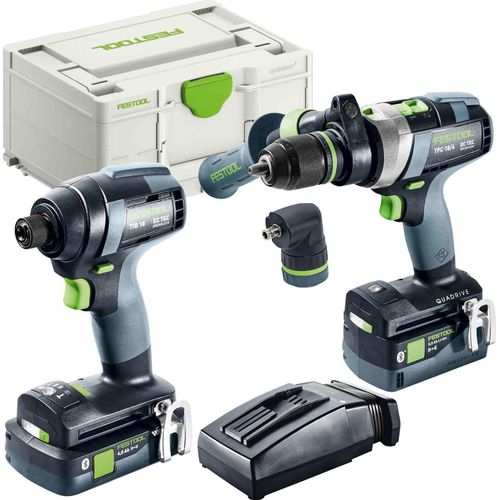 Festool Schrauber- und Bohrer-Set TID 18 5,0/4,0-Set TPC 18/4