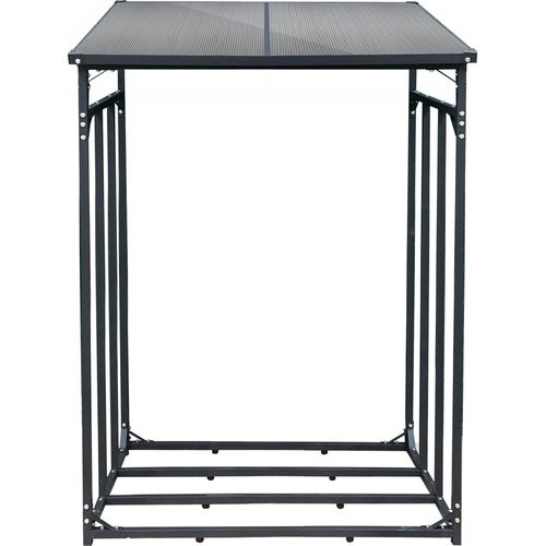 SCHMIDT security tools Brennholzregal 130x70x185cm Aluminium Kaminholzregal