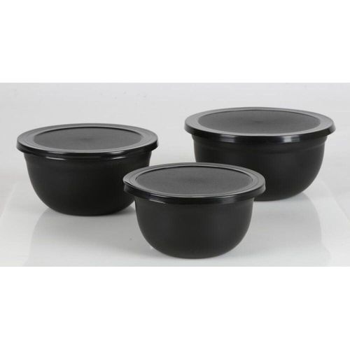 12x 3tlg. Schüsselset + Deckel,Edelst. Schüssel kochen Backen Küche Geschirr