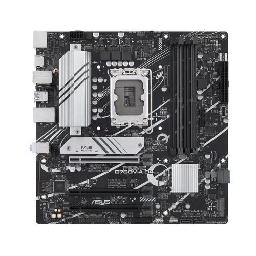 ASUS PRIME B760M-A D4 - Intel - LGA 1700 - Intel® Celeron® - Intel® Core™ i3 - Intel® Core™ i5 - Intel® Core™ i7 - Intel® Core™ i9,... - LGA 1700 - DDR4-SDRAM - 128 GB