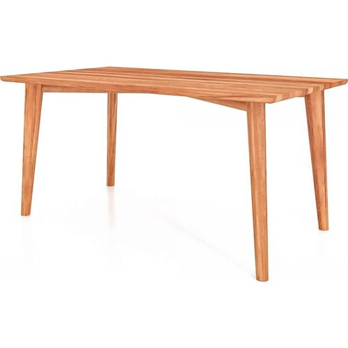 Esstisch Gerg aus Kernbuche massiv 80x200x77 cm mit Holzbeinen