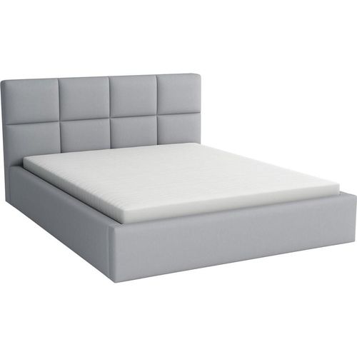 Polsterbett Alaska 140x200 mit Matratze Grau| CAYENNE