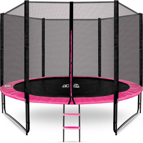 Aga SPORT PRO Trampolin 305 cm Rosa + Schutznetz