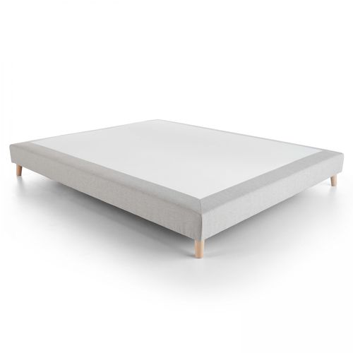 Aktiver Lattenrost aus grauem Massivholz 140 x 200 cm Grau - Oviala Revo