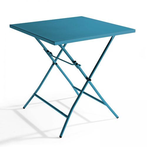 Tischer Klappbarer Outdoor-Gartentisch Pazifisch blau - Oviala Palavas