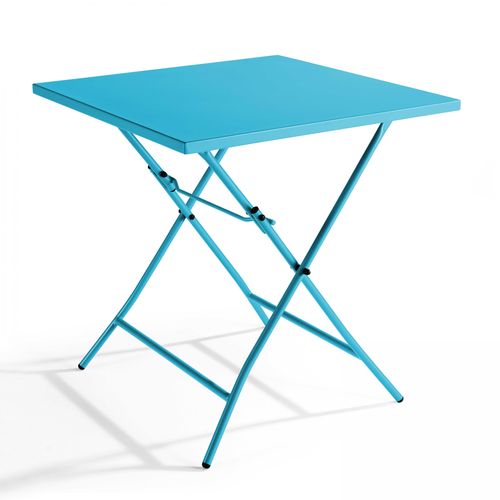 Tischer Klappbarer Outdoor-Gartentisch Blau - Oviala Palavas