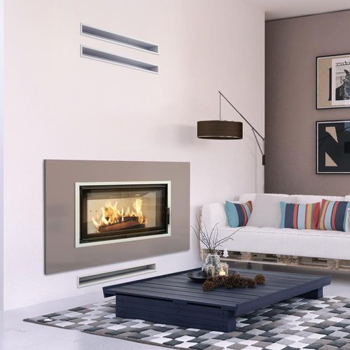 Kamineinsatz aus Stahl KRATKI LUCY 16 kW Ø 200