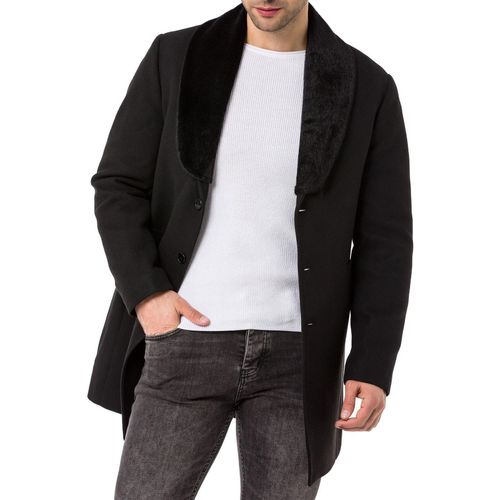 Red Bridge Herren Jacke Trenchcoat Mantel Schwarz L