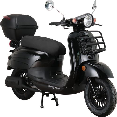 Motorroller Adria 50 ccm 45 km/h EURO 5 schwarz inkl. Topcase