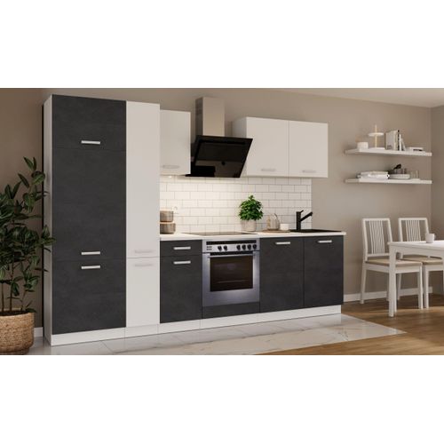 Küche Toni 290 cm Küchenzeile Küchenblock Singleküche Einbauküche
