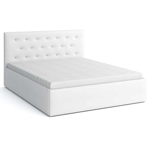 Polsterbett Star 180x200 mit Matratze (weiß)