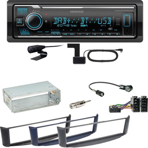 Kenwood KMM-BT508DAB Bluetooth Digitalradio USB Einbauset Smart ForTwo 450
