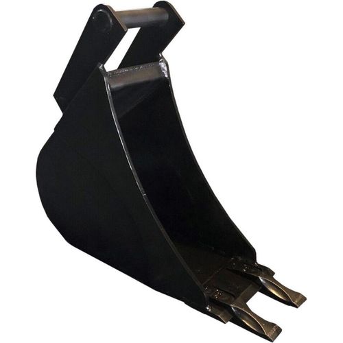 Tieflöffel Baggerschaufel Baggerlöffel Hardox Minibagger MS03 20cm mit 2 Zähne