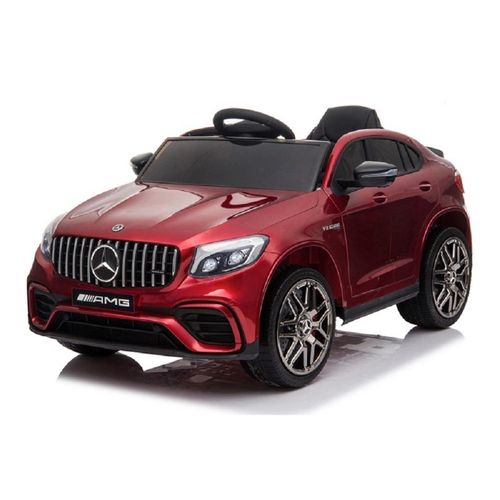 Kinder Elektroauto Mercedes Benz GLC63 S zwei Motoren, LED, Audio, rot