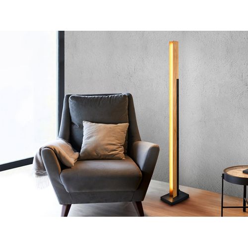 LED-Stehleuchte 'Kerala' Holz/schwarz 18W 3000K 441610132