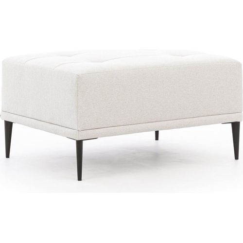 Hocker in grau kombinierbar mit Ecksofa RONNEBY-132, B/H/T ca. 83/46/63 cm