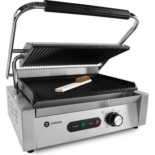 ZORRO Kontaktgrill ZGR 1 | Tischgrill | Paninigrill | Elektrogrill | 350x235mm