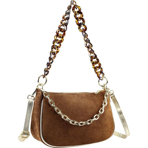 Ledertasche Heidi elegante Leder Schultertasche von collezione alessandro