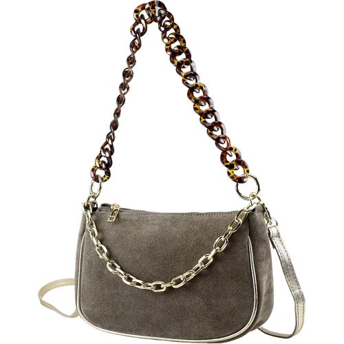 Ledertasche Heidi elegante Leder Schultertasche von collezione alessandro