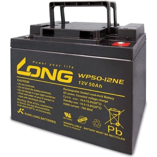 KUNG LONG Blei-Akkumulator WP50-12NE, 12 V-/50 Ah, zyklisch