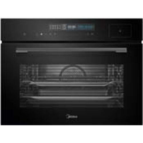 Midea Backofen Dampfbackofen Kompakt 3D Heißluft Grill Pizza Garthermometer 12 Funktionen + 4 Dampfgarfunktionen Touch & Slide Control