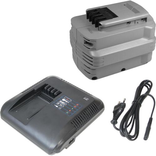 Trade-Shop 2in1 Set: Ni-MH Akku 24V / 3300mAh + Akku Schnell-Ladegerät inkl. Netzteil für viele Dewalt Elektrowerkzeuge wie DC222KA