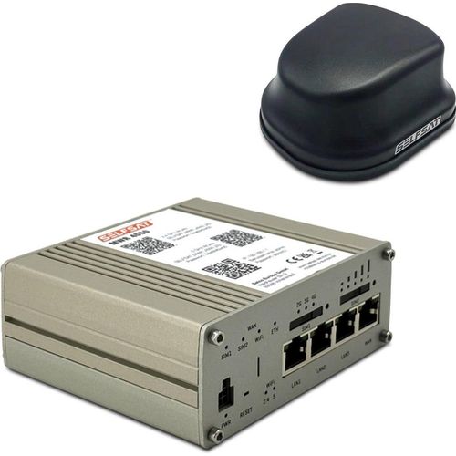 SELFSAT MWR 4550 ( 4G / LTE & WLAN Internet Router bis 300 Mbps inkl. 4G / 5G ready Dachantenne )