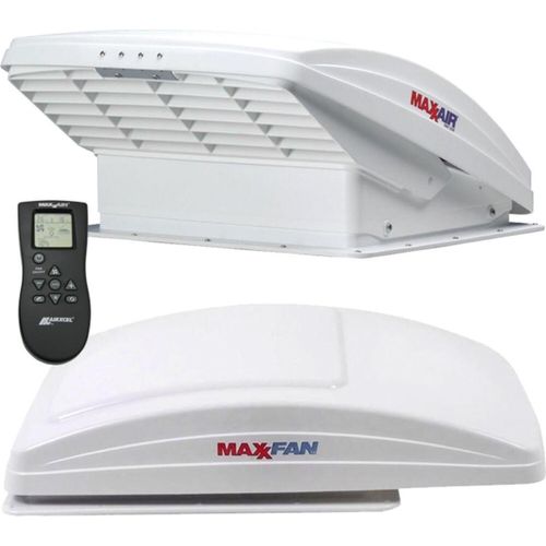 MAXXFAN Deluxe Dachluke Dachfenster Dachhaube 40x40 cm weiß mit Ventilator