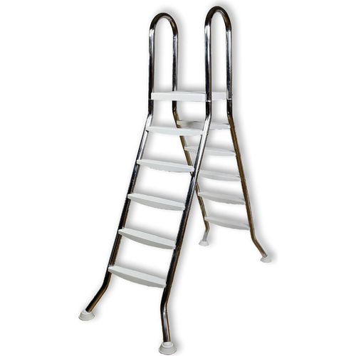 Aufstell Pool Leiter Edelstahl bis 150 cm Poolleiter 5 Stufen