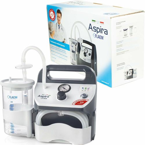 FLAEM ASPIRA GO Tragbarer professioneller medizinischer Akku-Staubsauger, 20l