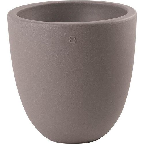 LED Blumentopf Shining Curvy Pot S (Taupe) ? x H: 39x39cm