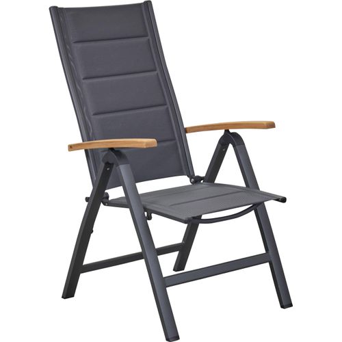 LC Garden Unicamo Klappsessel Aluminium/Textilene Anthrazit/Natur