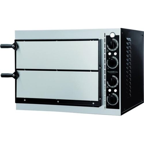 Chefgastro Pizzaofen doppelt 2x1 BxTxH 568x500x430mm