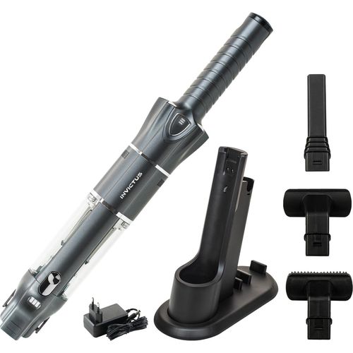 Genius Invictus ONE 3.0e Handstaubsauger 11-TLG. – kabellos, beutellos, Akkustaubsauger. Ultra leicht, für Haus und Auto, leise, aufladbar, Bodenstaub