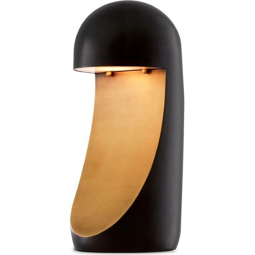 Casa Padrino Luxus Designer Tischleuchte Bronze / Antik Messing 15 x 20 x H. 40 cm - Schreibtischleuchte -Tischleuchten - Schreibtischleuchten - Luxus Leuchten - Luxus Möbel - Luxus Interior