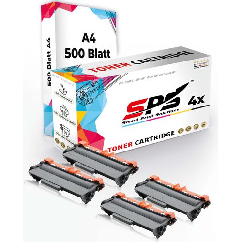 Druckerpapier A4 + 4x Multipack Set Kompatibel für Brother DCP-8100 Series (TN-3380) Toner-Kartusche Schwarz XL 8000 Seiten