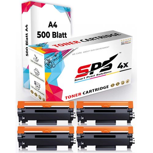 Druckerpapier A4 + 4x Multipack Set Kompatibel für Brother MFC-L 2730 (TN-2420) Toner-Kit Schwarz XL 3000 Seiten