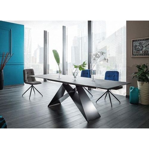 Esstisch Konferenztisch Westin 160-240x90x76cm schwarz ausziehbar