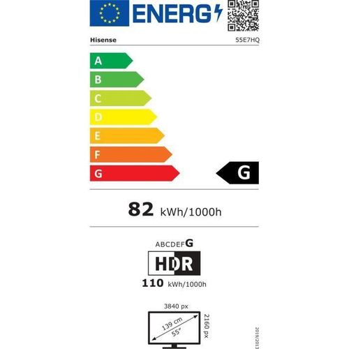 Hisense - 55E7HQ - QLED TV - UHD 4K - 55 