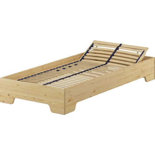 Funktionsbett Bettrahmen 100x190 Pensionsbett, Gästebett mit wählbarem Zubehör V-60.56-10-190Federholzrahmen inkl.