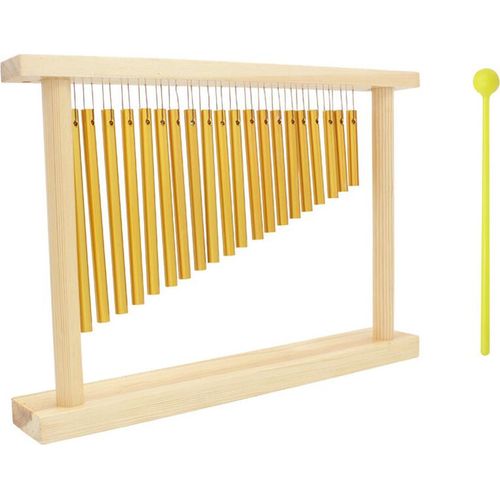 Alumnium Alloy 20-Tone Tisch Wind Top Bar Chimes Einreihige Musikinstrumente Gold_20 Töne